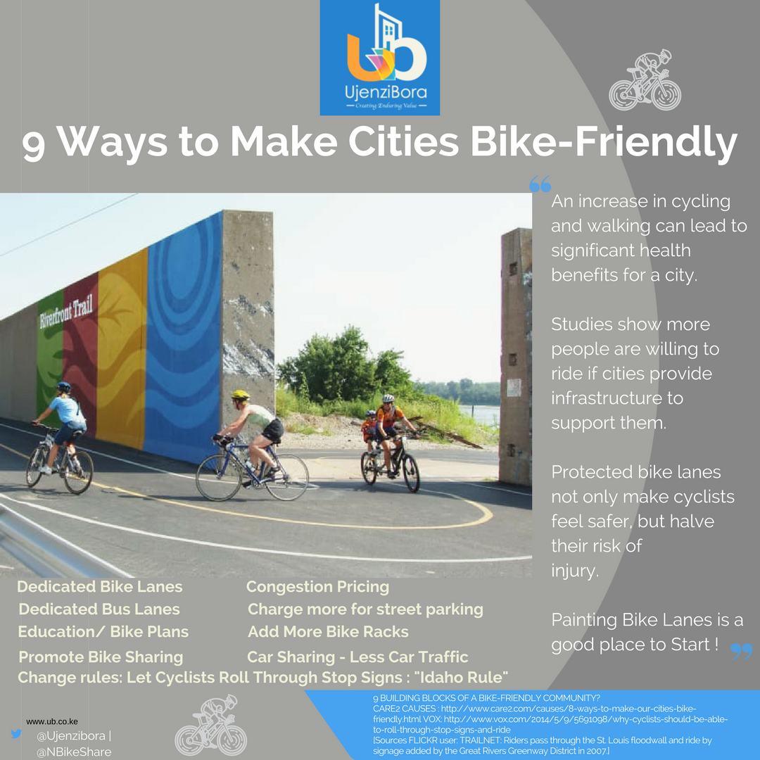 9 Ways to make our communities more Bike Friendly