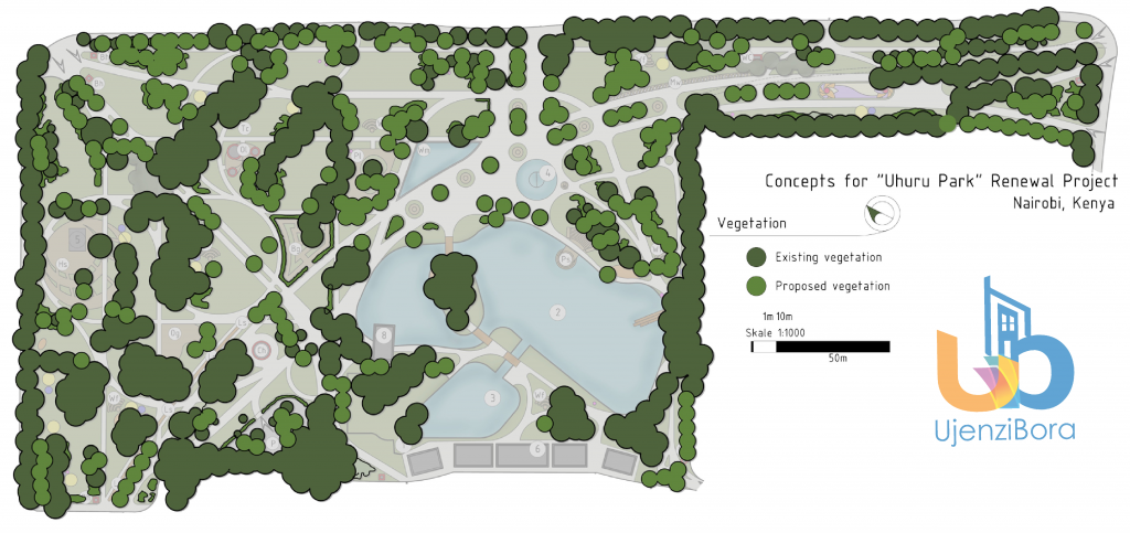 Vegetation Plan Uhuru Park
